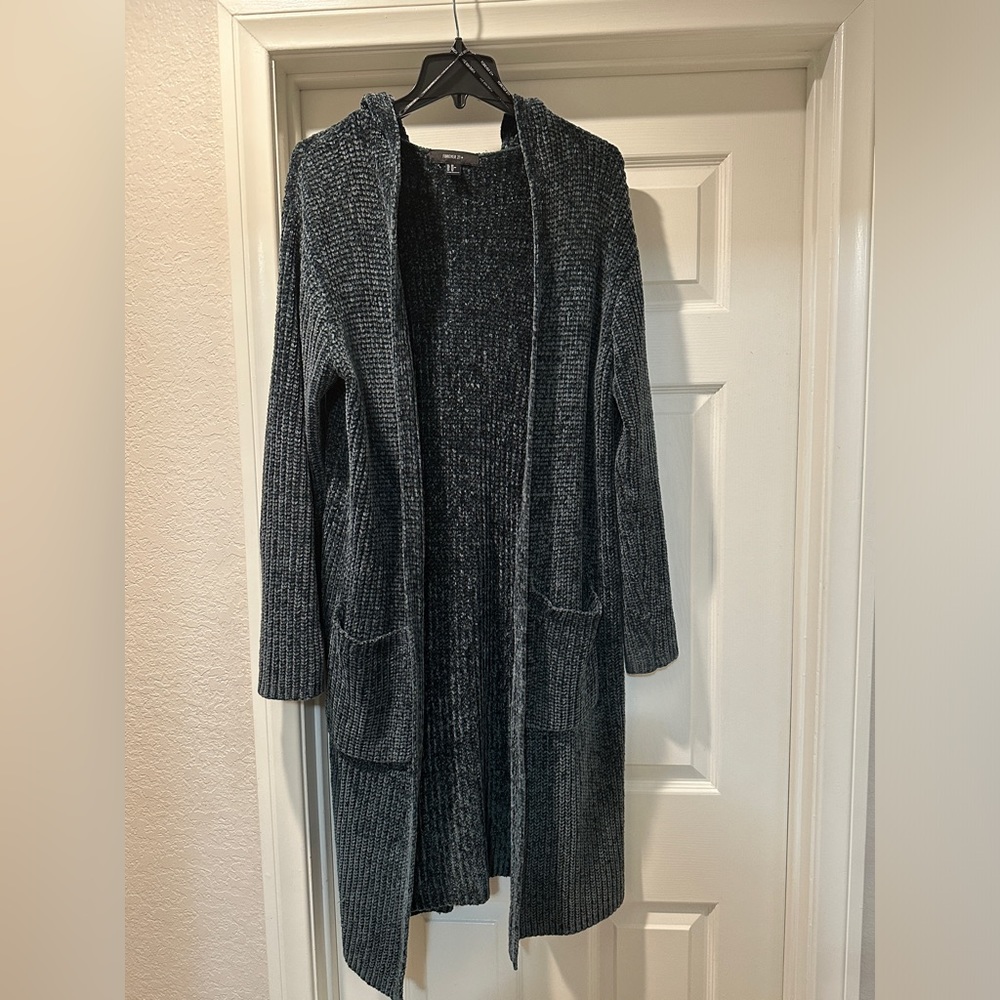 Forever 21 Soft Dark Green Long Sweater